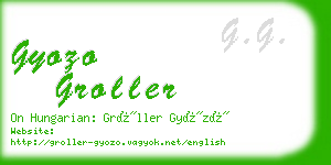 gyozo groller business card